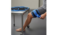 Black and Blue Leg Lifting Strap Mesh-Like Thigh Support Strap Woven Leg Lift Loop Breathable