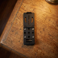 Metal Front Plate Adjustable Belt Tool Holder Mounting Holes Clamp Belt Tool Holder Slotted Cutouts