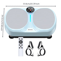 Home Workout Whole Body Vibration Platform Non-Slip Surface Vibrate Plate Exerciser Wireless Control Whole Body Vibration Instructor Digital Display