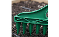 4 Pieces Evenly Spaced Soil Hole Puncher Tool Quick Seeding Soil Hole Puncher Long-Lasting PP Material Handheld Sower Tools Easy to Use for Gardeners, Beginners, Raised Bed, Vegetable Garden Area, Greenhouse
