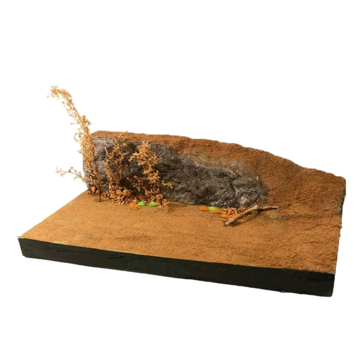 Terrain Model Kit Textured Model Diorama Scenery Material Pack Rugged Miniature Bases for Tabletop Displays