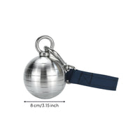 Cannonballs Grip with Carabiner Stainless Steel Finger Grip Ball with Strap  Pull up Handle for Climbers, Athletes, Home Gym