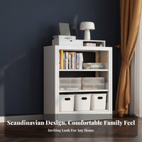 Sturdy and Long-Lasting Multi-Layer Bookshelf Versatile Design Freestanding Book Rack Heavy-Duty Bookcase Space-Saving for Students, Homeowners, Office Workers, children's Room, Study, Bedroom