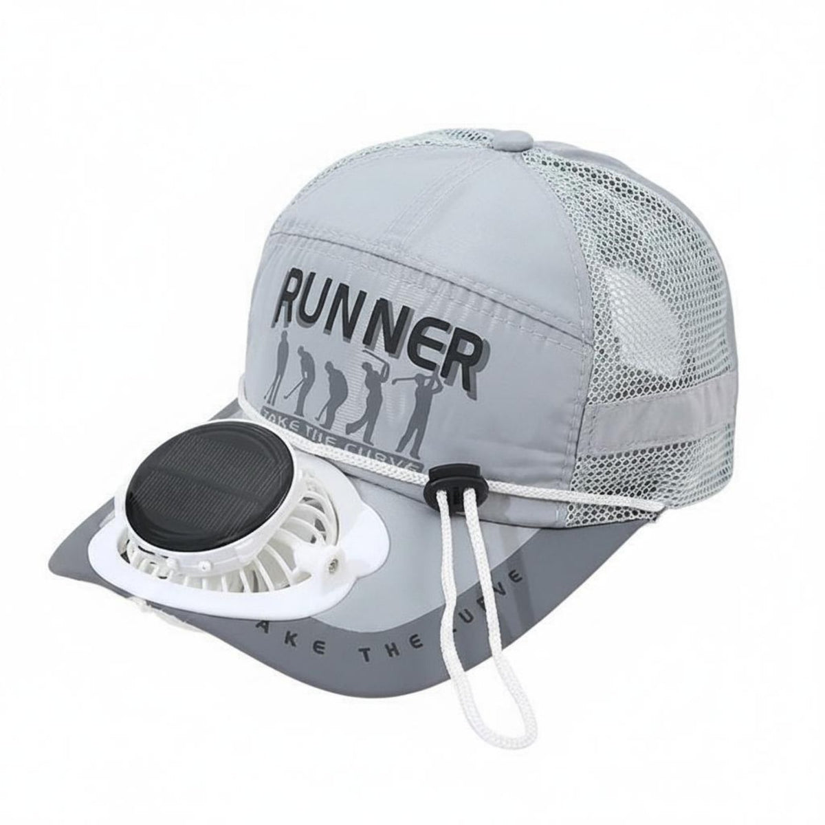 Protection Solar Fan Cap 3 Speed Control Solar Fan Hat LED Display Fishing Sun Cap 360 Degree Rotation for Anglers