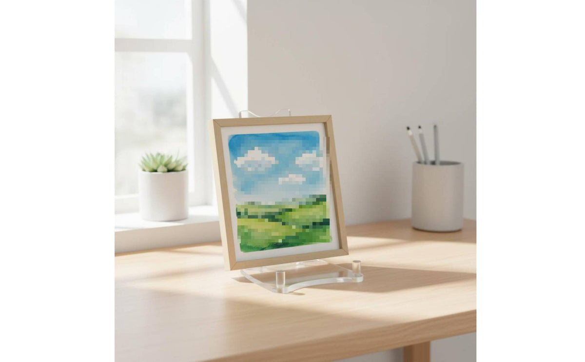Multi-Purpose Adjustable Acrylic Stand Stable Support Picture Frame Stand Easy to Use Adjustable Picture Easel Lightweight for Tabletop, Shelf