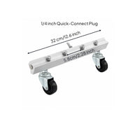360° Swivel Casters Pressure Washer Undercarriage Cleaner Multi-Nozzle Design Car Underbody Washer Wide Spray Coverage for Driveways, Patios