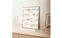 Earring Display Stand Freestanding Earring Organizer Board Countertop Fold-out for Jewelers, Craft Fairs, Dresser