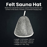 Sauna Hat for Steam Bath, Steam Room Essential Parts, Heat Resistant Sauna Cap, Stylish Appearance Sauna Hat, Sauna Hat with Hanging Loop