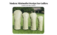 Blank Sporting Headcover Elastic Fit Sporting Club Headcover Driver Course Wood Cover Utility Club Cover Easy On and Detachable