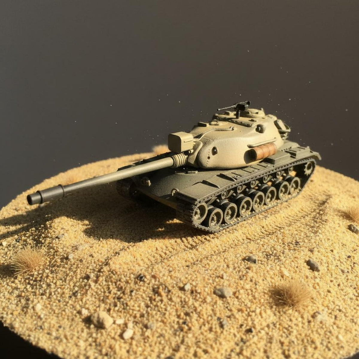 M103a2 Heavy Tank Model Movable Turret 1/144 Scale M103A2 Tank Model 3D Printed Cold Conflict US Armored Vehicle for Collection Display