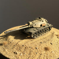 M103a2 Heavy Tank Model Movable Turret 1/144 Scale M103A2 Tank Model 3D Printed Cold Conflict US Armored Vehicle for Collection Display