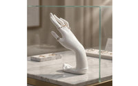 Glossy Finish Jewelry Display Hand Smooth Hand-Shaped Jewelry Stand PVC Tabletop
