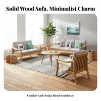 Sofa Table Solid Wood Storage Side Table Modern Design Wooden Bedside Cabinet for Apartment Dwellers, Adults, Small Areas, Bedroom, Hallway