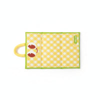 Checkered Waterproof Pet Mat Handle Loop Cushioned Resting Pad