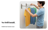 Accordion Clothes Airer Foldable Drying Rack Folding Space-Saving for Homeowners, Parents, Balcony, Bathroom, Garage