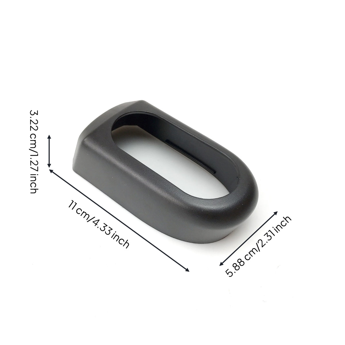 Handlebar Cover with Oval Opening Matte Exercise Bike Handlebar Trim Compact
