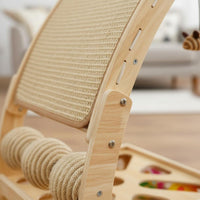 Multifunctional Cat Scratcher Sisal Cat Scratch Ramp with Toys Interactive Puzzle Toy Pet Supplies for Kittens, Indoor