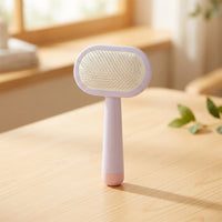 Cat Brush and Dog Brush for Dog Grooming, Double Sided Stainless Steel Cat Comb and Dog Comb, Non Slip Pet Grooming Tool, Non-deforming 1 Pack