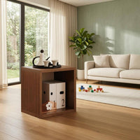Single-Cube Bookshelf Compact Open-Faced Storage Cabinet Modern Style Bookcase