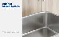 Cat Litter Box Cabinet, Vintage Style, Doubletier, Semi-Enclosed, Odor Control, Antispray, PVC