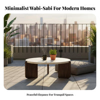 Round Stdistinct-Top Tripod Table Wabi-Sabi Design Round Pedestal Table Minimalist design Household Furniture for Families, Adults, Balcony, Office, Bedroom