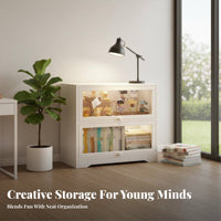 Transparent Design Clear Bedside Trolley Modern aesthetic Storage Furniture space-saving Footprint Side Table Multifunctional for Home Organizers, Office Workers, Bedroom, Playroom, Dorm Room, Bathroom