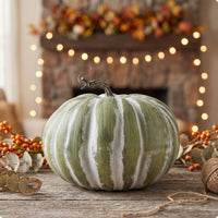 Faux Pumpkin Autumn Decorative Pumpkin Brushed Ornament for Halloween