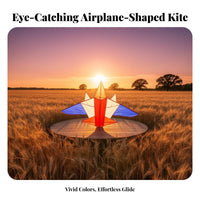 Dynamic Three-Color Design Kite Easy to Fly Airplane Air-Resistant Kite Resistant for Adults, Beginners, Beach, Park