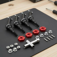 1/14 Scale Car Drive Shaft Easy Installation CVD Drive Shaft RC Car Upgrade Axle for Rough Terrain, Bashing