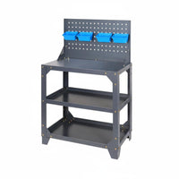 High Load Capacity Heavy Duty Tool Cart Thickened Steel Plate 3 Tier Rolling Tool Cart Long-Lasting Construction 3-Tier Rolling Trolley Spacious Storage for Technicians, DIY Enthusiasts, Garage, Warehouse, Repair Shop, Job Site