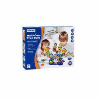 Educational Play Motorized Gear Toy Colorful Gears STEM Construction Toy DIY Assembly Gear Building Blocks Fine Powered Skills for Children 3-6, Children