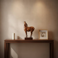 Horse Figurine Sophisticated Decorative Horse Figurine Handcrafted Decor for Desk, Office