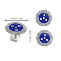 3 Pieces Heat-Dissipating Diamond Cutting Disc with M14 Flange Threaded Diamond Cutting Blade with Flange Compact Abrasive for Masons, Tilers, Angle Grinders, Tight Confined Areas, Stone Carving