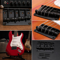 4-String Bass Bridge Adjustable Bass Guitar Bridge Tuning Stability Hardware for Bassists