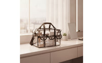 Clear Cosmetic Bag with Shoulder Strap Multiple-Pocket Transparent Makeup Tote with Pockets Large Capacity Clear Makeup Bag for Journeyers