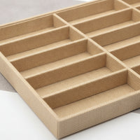 Compartmented Eyeglasses Tray Organized Eyeglass Tray Open-Top Sunglass Organizer Slim-Profile for Retailers, Collectors, Retail Display Cases, Dresser Drawers, Countertop