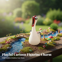 Indoor Outdoor Use Screaming Chicken Statue Creative Design Funny Chicken Statue Weather Resistant for Garden, Desktop, Bookshelf