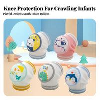 2 Pieces Infant Crawling Knee Pads Soft Cushion Infant Knee Pads Skin-Friendly for Young Children, Gift Donors, Learning to Walk, Activity Time