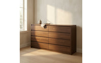Chest of Drawers Minimalist Dresser Floor-Standing Chest of Drawers with Cut-out Handles for Bedroom, Living Room, Apartment