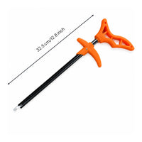 Aluminum Alloy Fishing Hook Remover Long Shaft T-Handle Hook Remover Portable