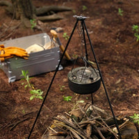 Campfire Tripod Portable Camping Pot Stand Stainless Steel Campfire Cooking Stand for Picnic