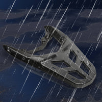 High Strength Rear Rack Bracket Corrosion-Resistant Rear Luggage Rack Weatherproof Motorcycle Cargo Carrier Sleek for Touring