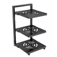 Multi-Layer Pot and Pan Shelf Easy Assembly Pots and Pans Organizer Heavy Duty Under Cabinet Shelf