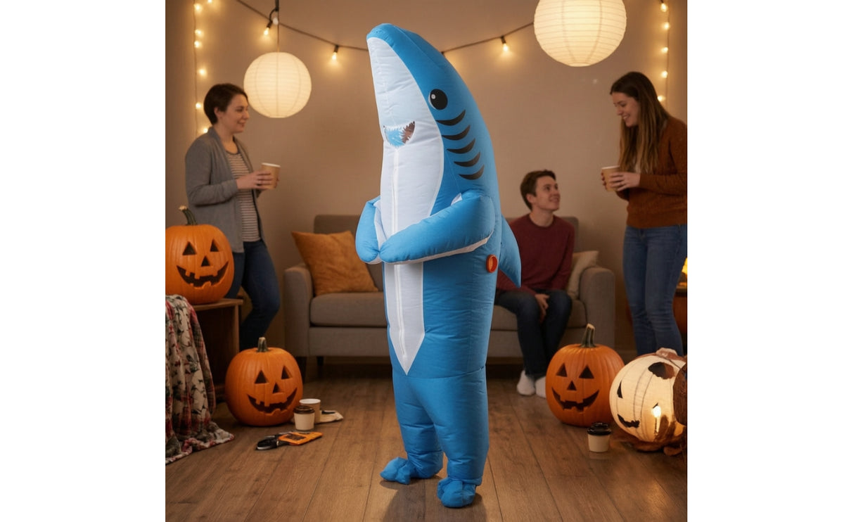 Portable Inflatable Costume Blower Lightweight Costume Blower with Battery Box Compact Fan with Battery Box Easy to Use for Cosplayers, Halloween Parties