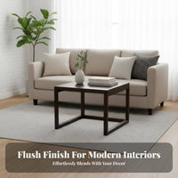2 Pieces Space-Saving Square Nesting Table Set Modern Design Nesting Square Tables Combinable Design Living Room Furniture Multi-Functional for Apartment Dwellers, Homeowners, Small Areas, Lounge Area, Home Office, Balcony