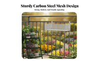 Space-Saving Hanging Railing Planter Rack Tiered Design Railing Pot Rack Easy to Hang Plant Stand long-lasting for Apartment Dwellers, Gardeners, property owners, Balcony, Fence, Patio, Porch