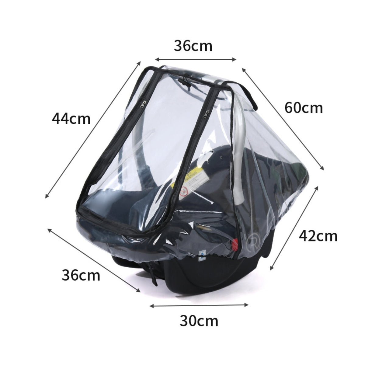 Rain Cover Rainproof Transparent Infant Carrier Protector Four-Season Use Infant Carrier Weather Cover for Infants, Outdoor