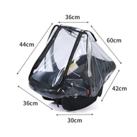 Rain Cover Rainproof Transparent Infant Carrier Protector Four-Season Use Infant Carrier Weather Cover for Infants, Outdoor