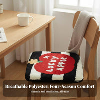 Skin-Friendly Soft Cartoon Seat Cushion Multi-Purpose Winter Warm Seat Mat Machine Washable for Students, Away Ice Workers, Dorm Room