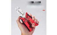 Wire Stripping Pliers with Spring-Loaded Handle Two-Blade Multifunctional Wire Stripper with Locking Latch for Electricians